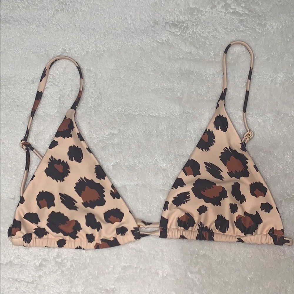 Lahana Animal Print Amara Triangle Bikini Top
